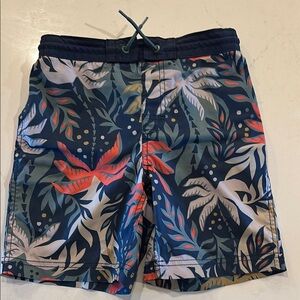 Old Navy Blue Tropical Patterned Shorts